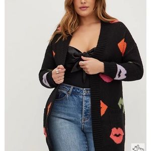 NWT TORRID CARDIGAN OPEN FRONT DROP SHOULDER SWEATER